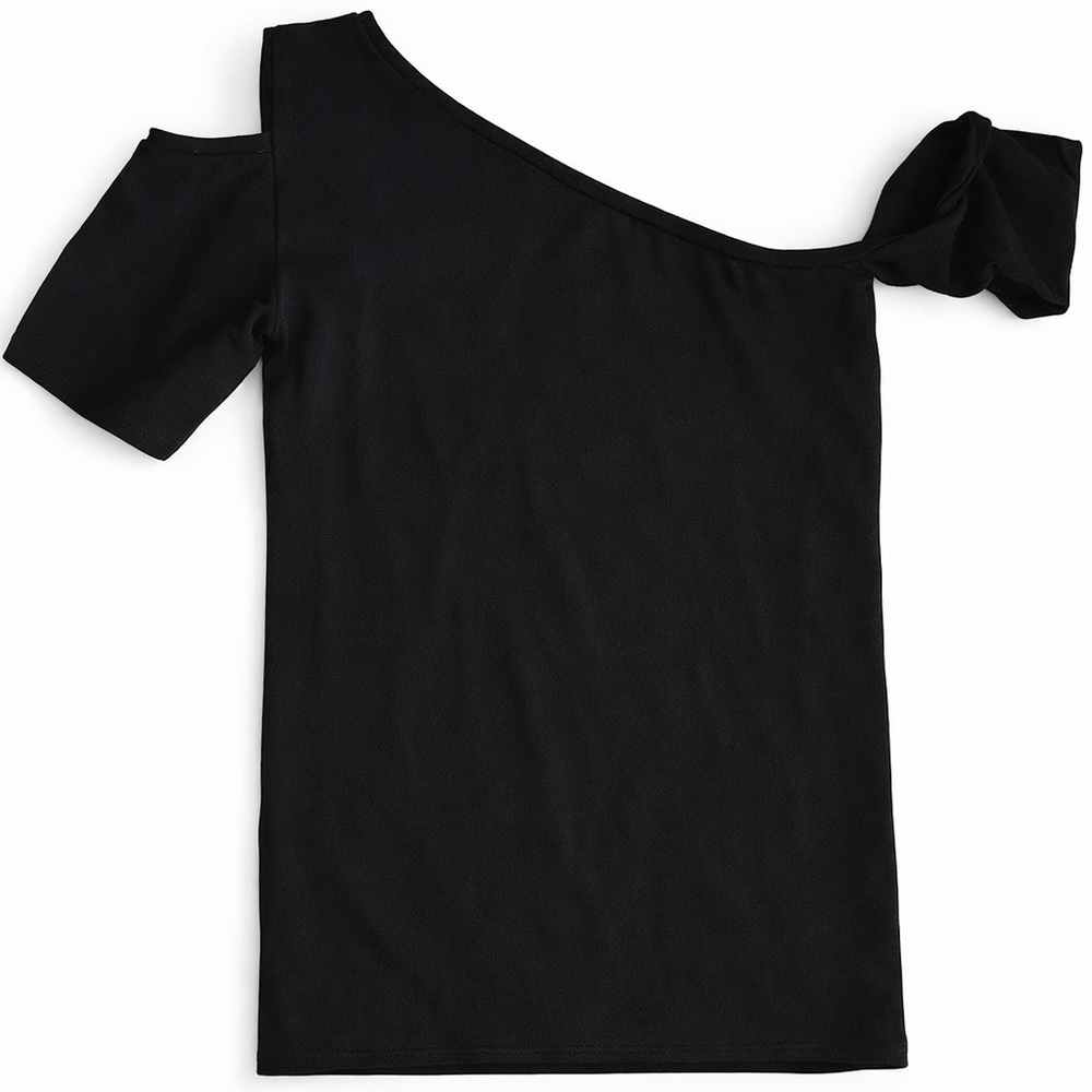 Blk seXy one shoulder tee